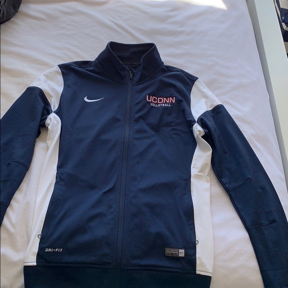 Uconn volleyball Nike zip up dry fit